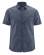 Chemise manches courtes en chanvre couleur bleu foncé
