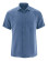 Chemise chanvre manches courtes bleue