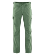 Pantalon cargo en chanvre et coton bio vert