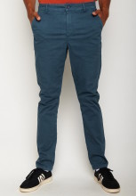 Chino coton bio bleu pour homme