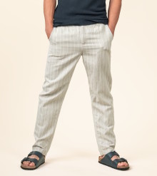 Pantalon lin naturel homme