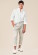 Pantalon lin naturel homme