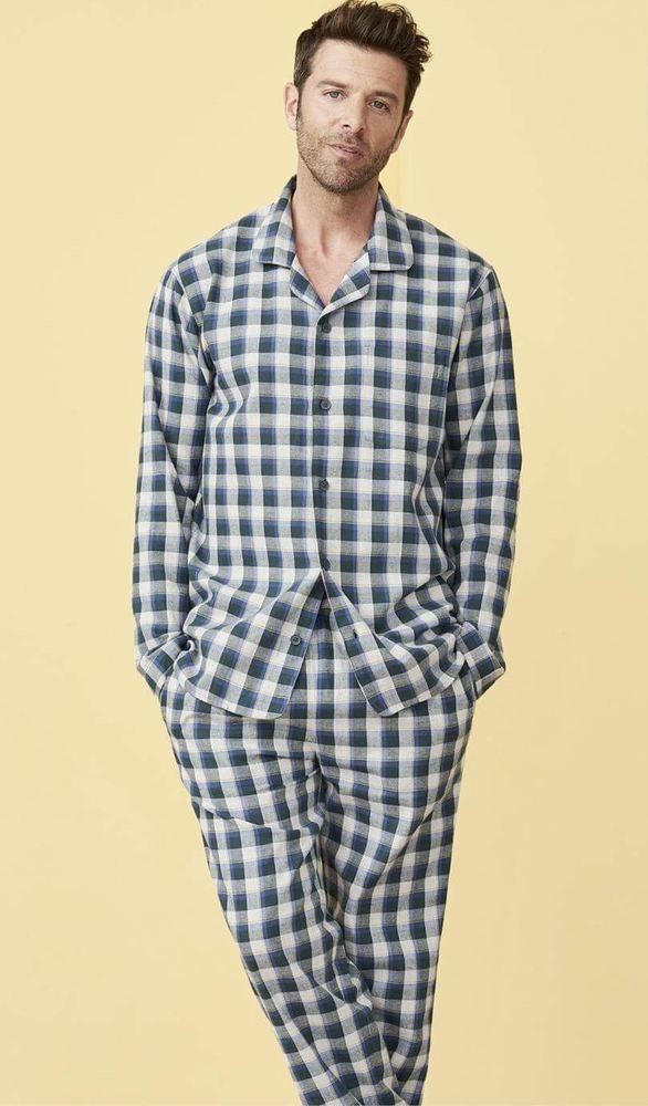 Pyjama chaud en flanelle de coton bio pour Homme - label Gots