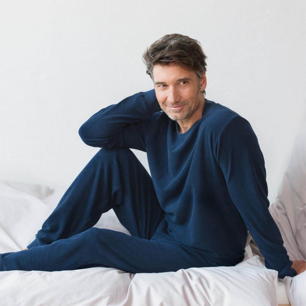 Pyjama hiver pour Homme - éponge de coton bio équitable