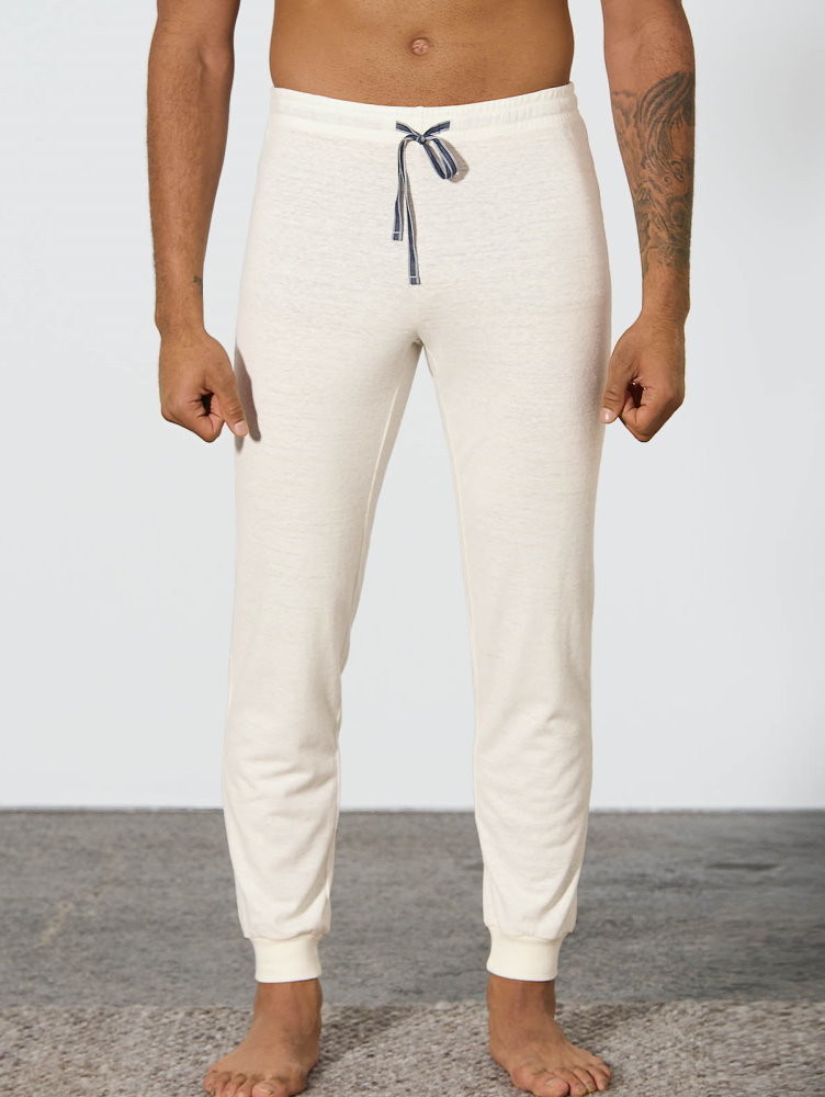 Pantalon loungewear en jersey de coton bio