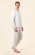 Pyjama living crafts coton bio blanc pour homme