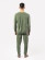 Pyjama chaud homme en éponge de coton bio vert