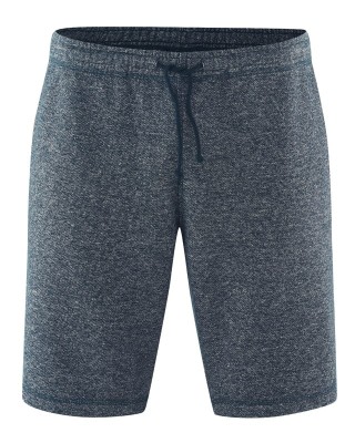 Short jogging homme chanvre coton bio bleu