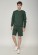 short jogging coton bio homme vert greenbomb