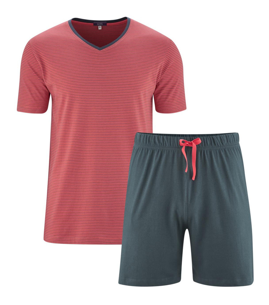 Short court pour Homme en Coton Rouge