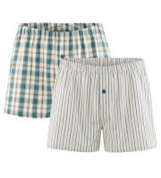 Caleçon coton bio homme tons verts
