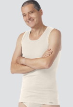 Maillot de corps sans manches pour homme en coton bio gots