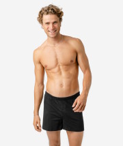 Caleçon flottant coton bio jersey noir