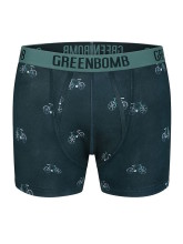 Boxer imprimé vélos en coton biologique pour homme