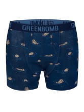 Boxer original homme en coton biologique motif loutres