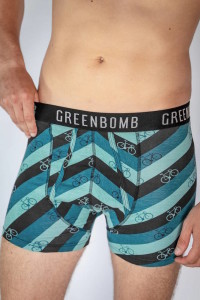 Boxer coton bio coloré greenbomb