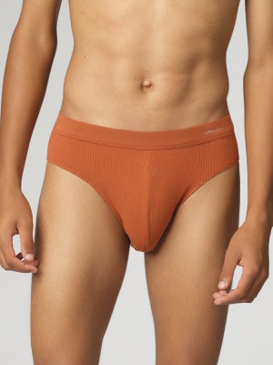 Slip coton biologique homme couleur orange