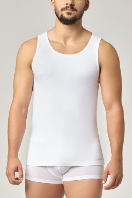 Débardeur blanc en coton bio pour homme