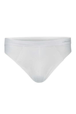 Slip homme en coton bio blanc