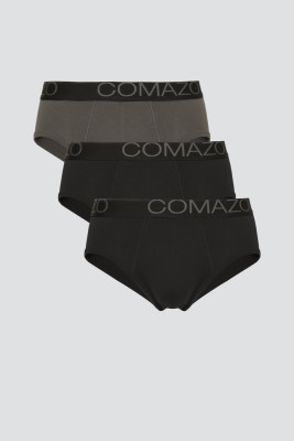 Lot de 3 slips en coton bio pour homme marque Comazo earth