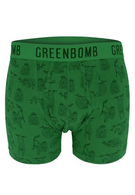 Boxer original en coton bio gots pour homme - motif paresseux