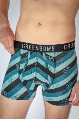 Boxer coton bio coloré greenbomb