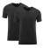 2 t-shirts col v homme coton bio noir