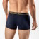 Boxer living crafts bleu marine en coton biologique pour homme
