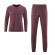 Pyjama coton bio homme rouge bordeaux