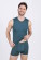boxer merinos bleu homme