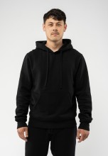 Sweat noir en coton bio équitable pour homme