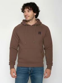 Sweat marron en coton biologique pour homme