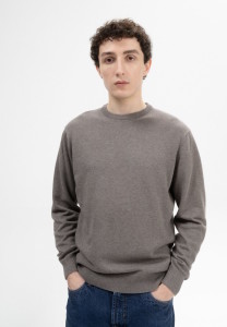 Pull fin en coton biologique pour homme