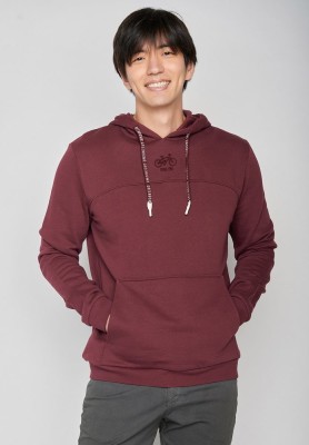 Sweat coton bio bordeaux pour homme