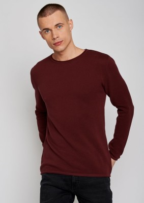 Pull coton bio homme couleur rouge