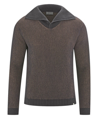 Pull chanvre homme marron