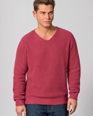 pull col v chanvre et coton bio homme