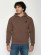 Sweat marron en coton biologique pour homme