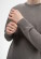 Pull fin homme en coton bio marron clair