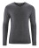 Pull homme laine naturelle col v gris