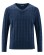 Pull col V homme motif losanges chanvre coton bio Hempage