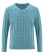 Pull col V homme motif losanges chanvre coton bio Hempage