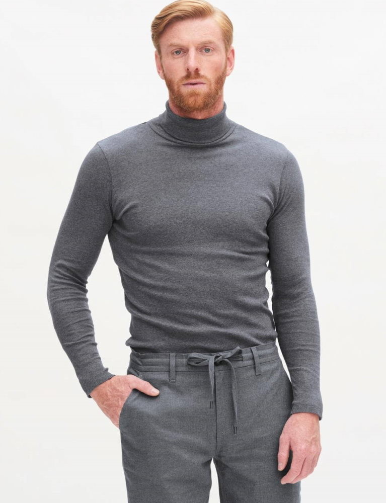 Acheter Sous-pull à col roulé homme Gris ? Bon et bon marché