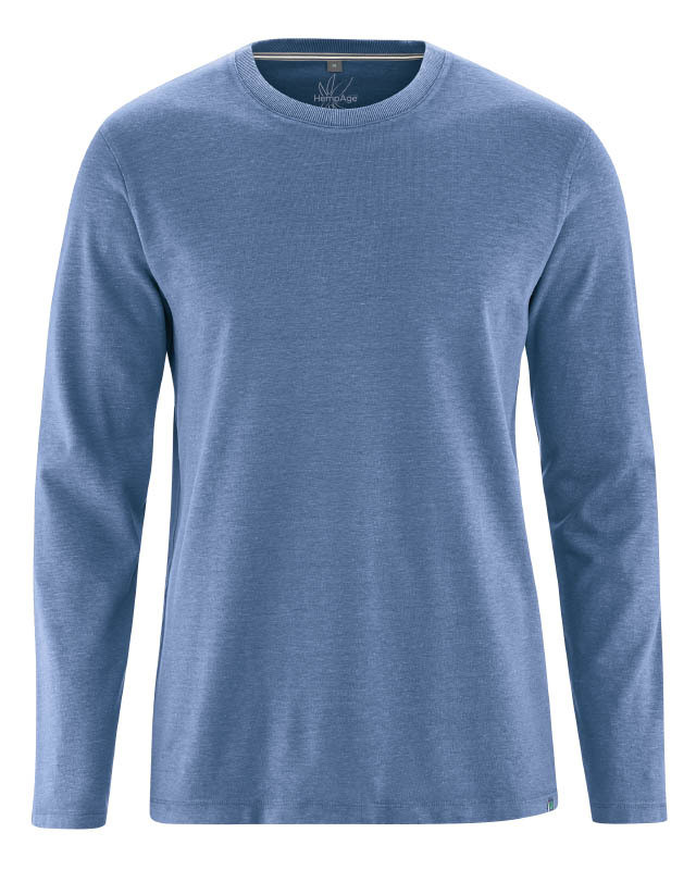 tee shirt coton manches longues homme