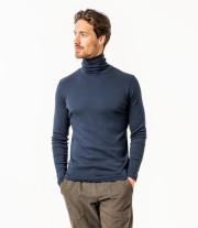 T-shirt col roulé homme en coton biologique