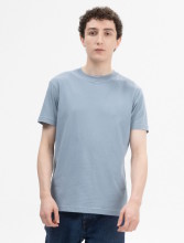 T-shirt bleu clair coton bio homme