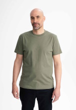T-shirt coton bio écologique homme vert thym