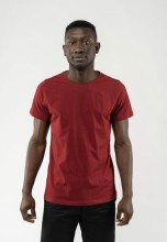 T-shirt coton bio rouge pour homme