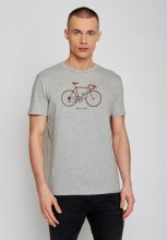 t-shirt coton bio homme imprimé vélo