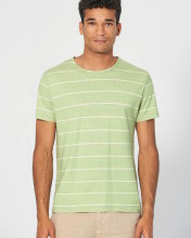 T-shirt chanvre coton bio rayé homme